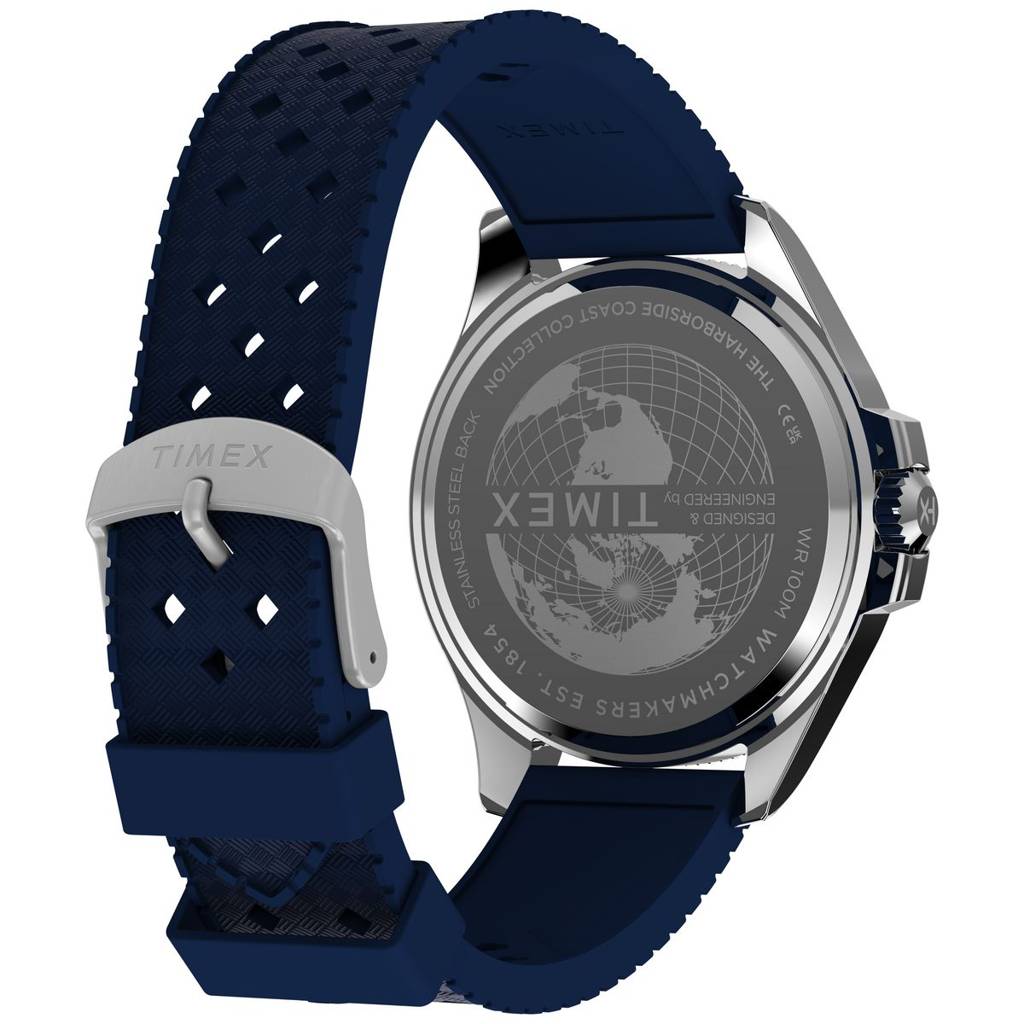Timex Harborside Coast Round 43Mm Blue Dial Analog Men Watch - Tw2Y33400Uj : TW2Y33400UJ