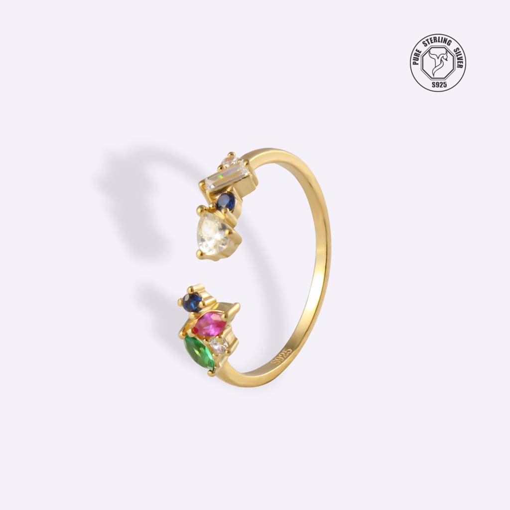 Rangon Ki Rani Adjustable Ring : TRLRRDJ0120Gold