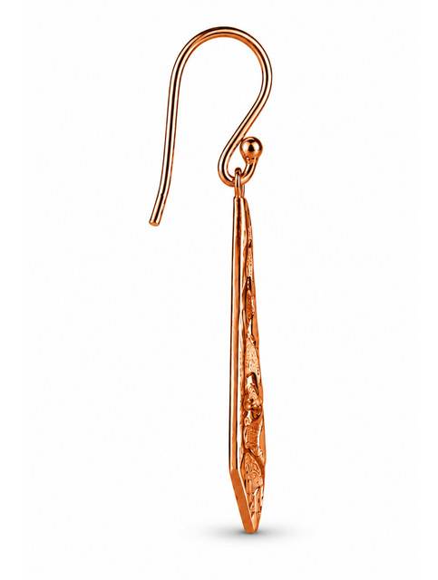 925 Sterling Silver Long Filigree Drop Earrings For Women, Pointed Floral Dangle Jewellery : FU-0627