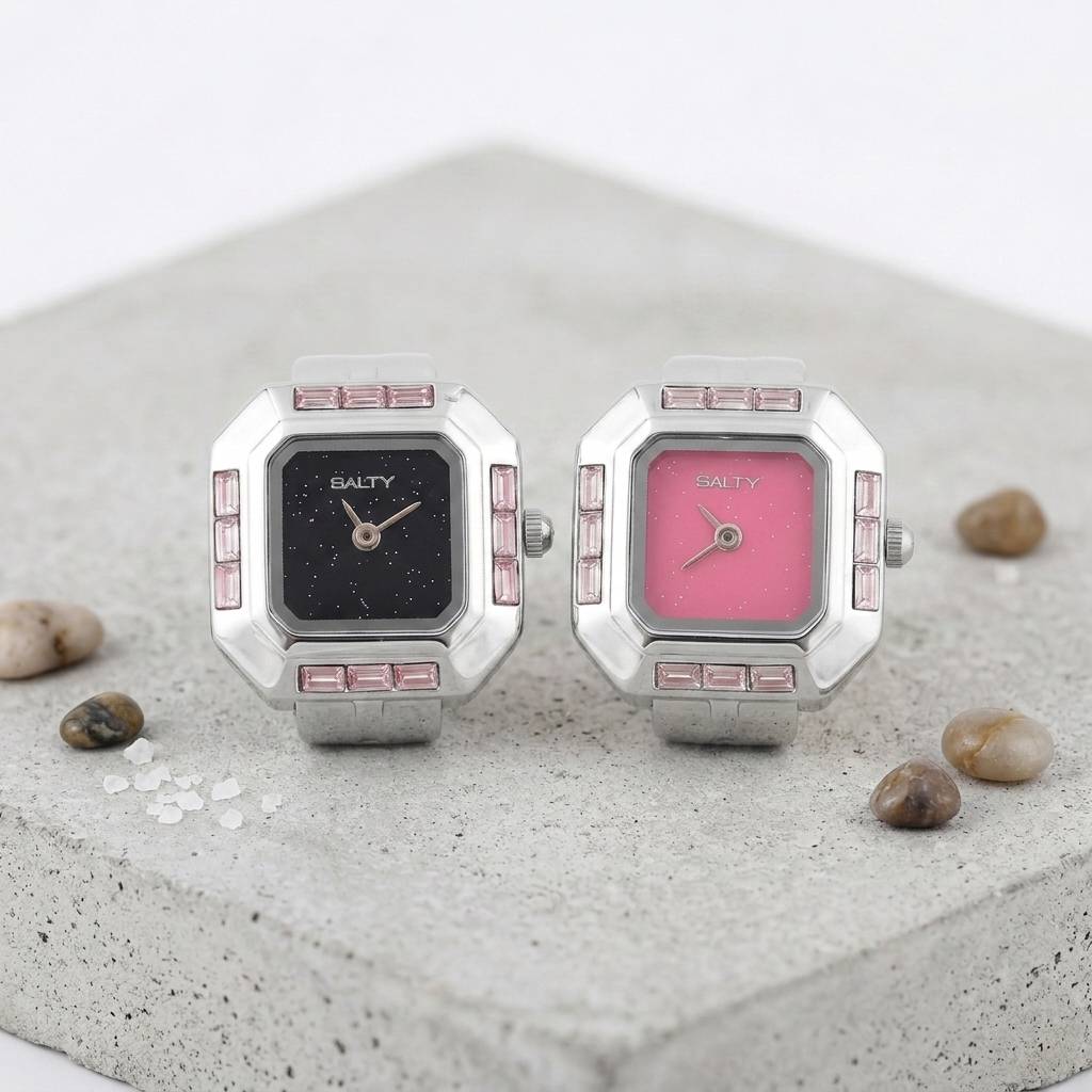 Thunder And Lightning  Watch Rings For Couple : WTRC-003-BU-PK