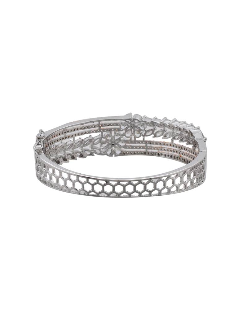 Sparkling Elegance Pink Cz Stone Studded Bracelet : 8905124499278