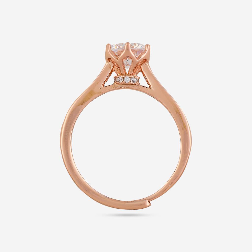 Gold Plated Casual Wear Trendy Zircon Finger Ring - 474316 : 474318