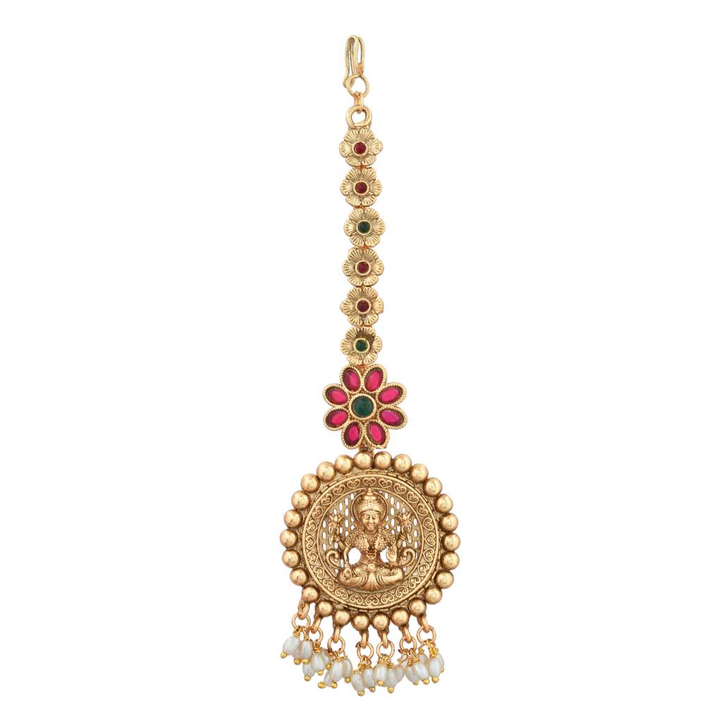 Gold Opulence Bhavani Temple Maang Tika : 8905124543216