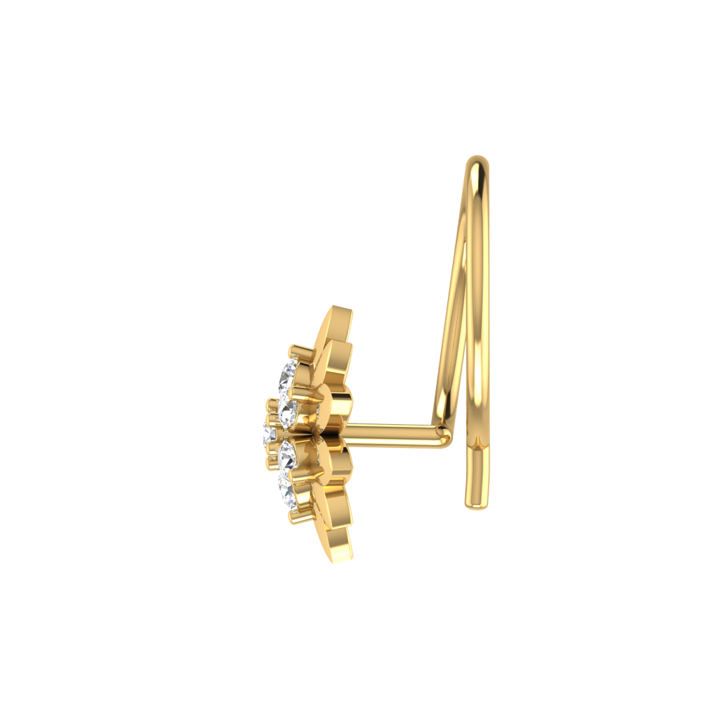 Avsar 9K Bis Hallmarked | Nosepin For Women/Girls |  Avno152 : AVNO152YC