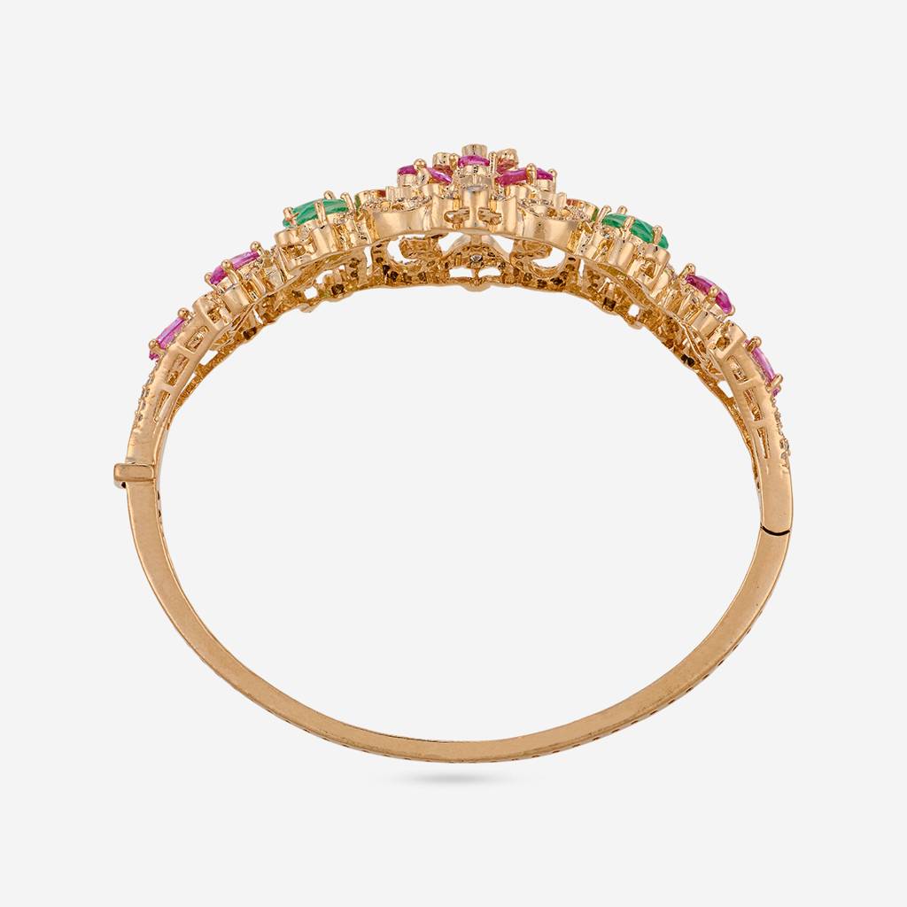 Pink-Mint - Plated Bridesmaid Zircon Kada - 457541 : 472760