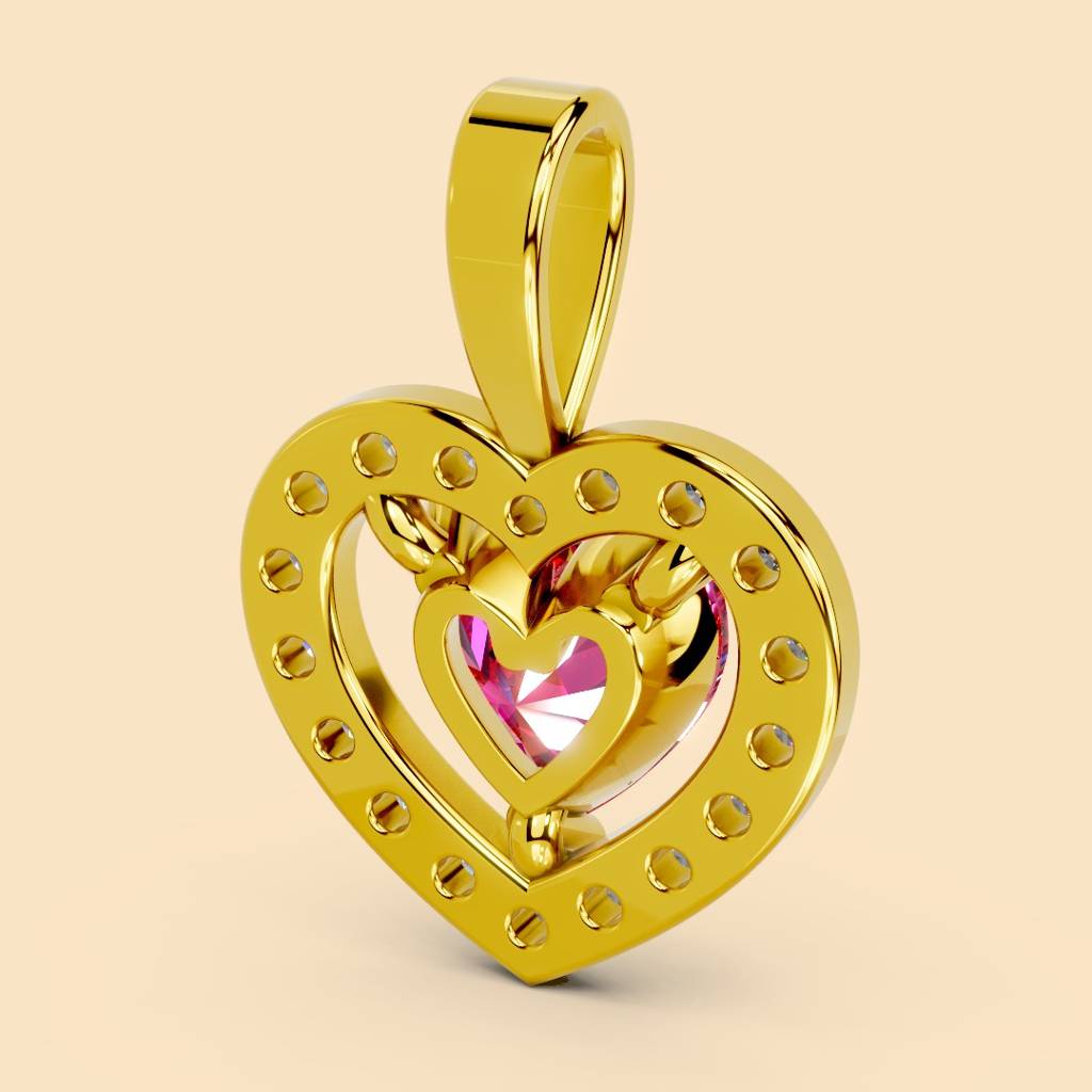 22K Gold Vermeil |Mora Pendant (Without Chain)| Pure 925 Sterling Silver With The Thickest Gold Layer : TSPN-MOR-22K-13033
