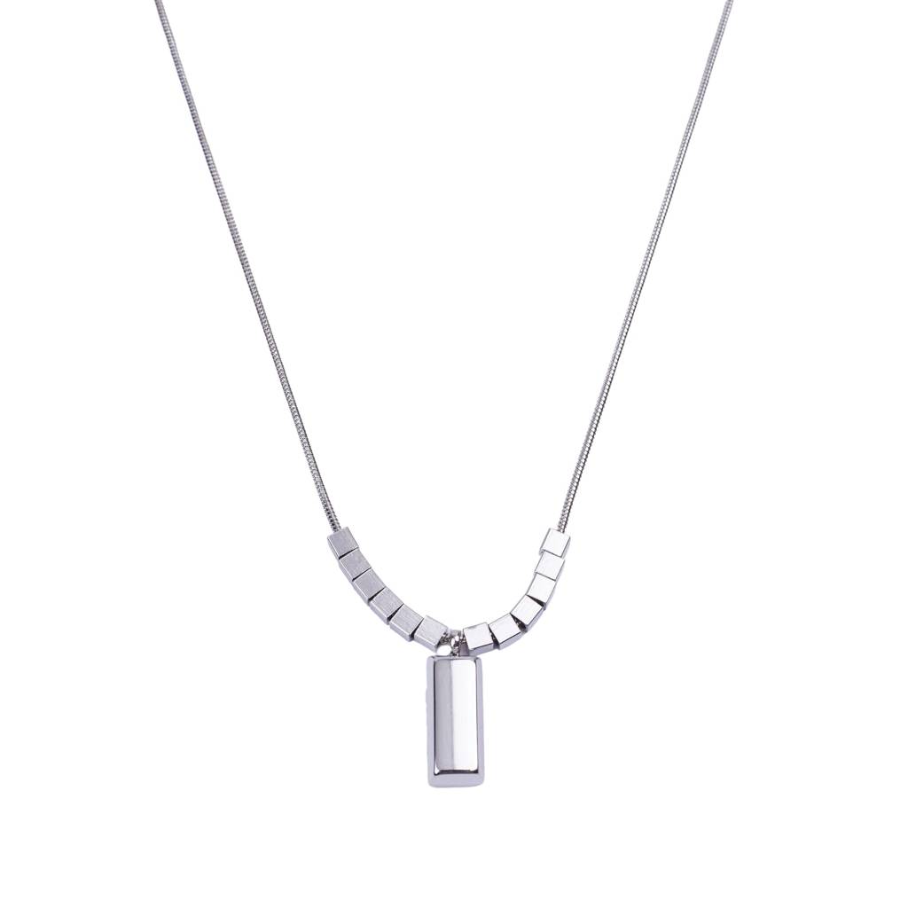 Effortless Love Link Necklace - Silver : NS12275-S