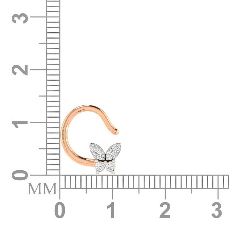 Avsar 9K Bis Hallmarked | Nosepin For Women/Girls |  Avno046 : AVNO046PC