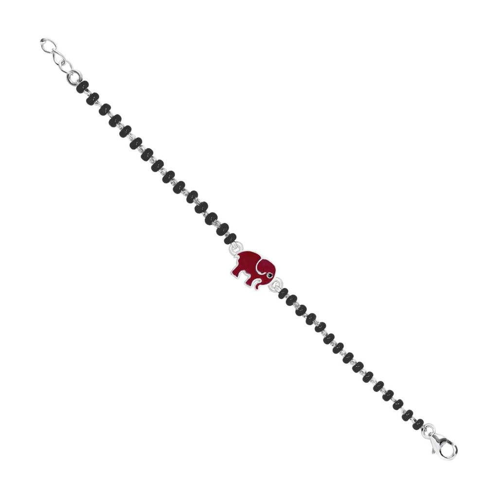 Red Elephant Nazariya 925 Sterling Silver Bracelets For Baby & Kids : NKBR014005