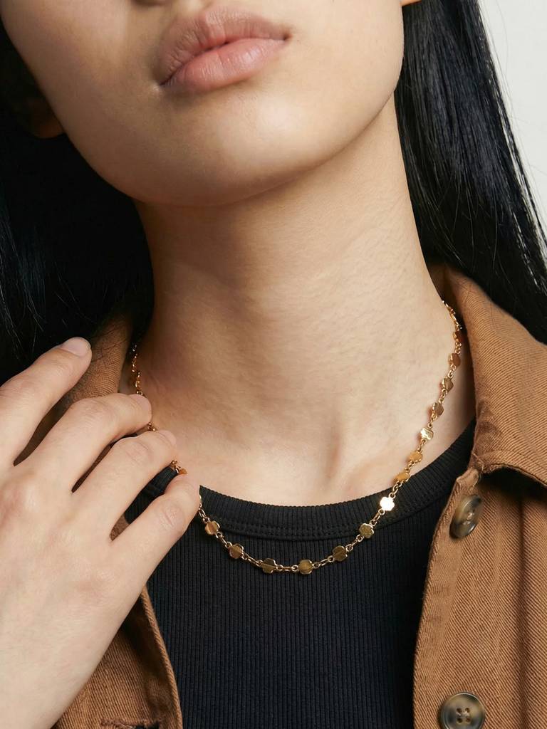 Radiant Mini Detail Chain For Women - Waterproof & Anti-Tarnish : NK0746