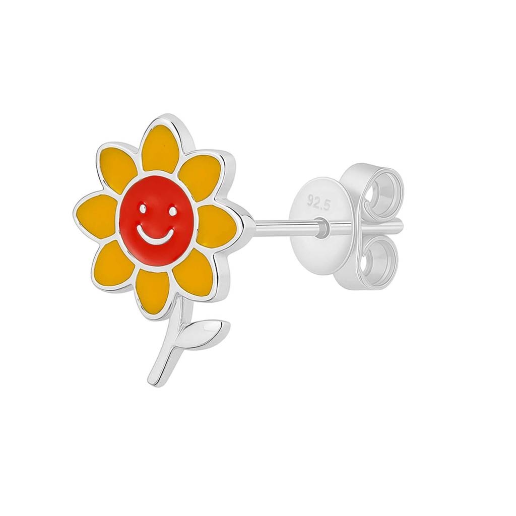 Sunflower Silver Pendant Set With Chain| Kids And Teen : NPSWW014010