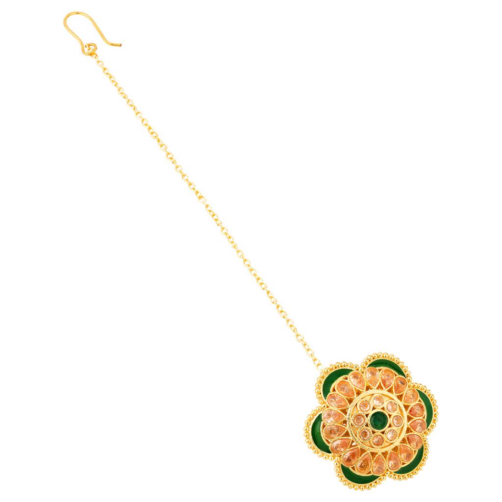 Borla Collection Floral Maang Tika : 8905124037012