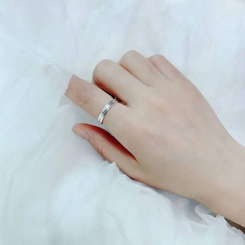 Silver Geometric Ring : MR1S0693-10