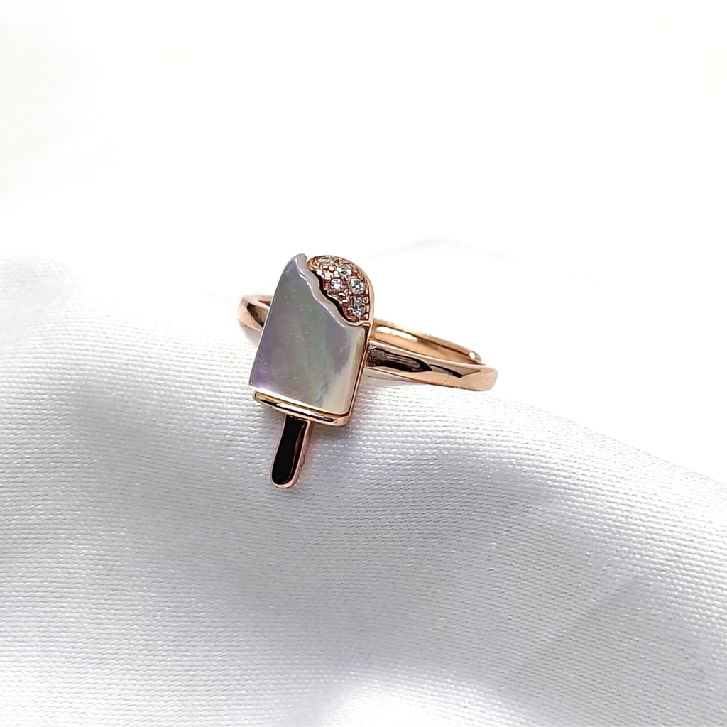 Candy Rose Gold 925 Silver Ring : LRG-110001