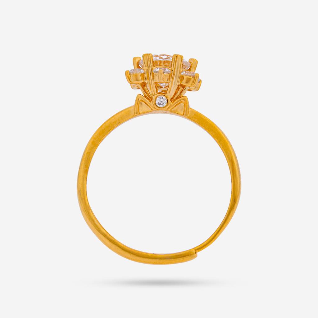 White Gold - Plated Office Wear Silver Finger Ring - 448439 : 448439