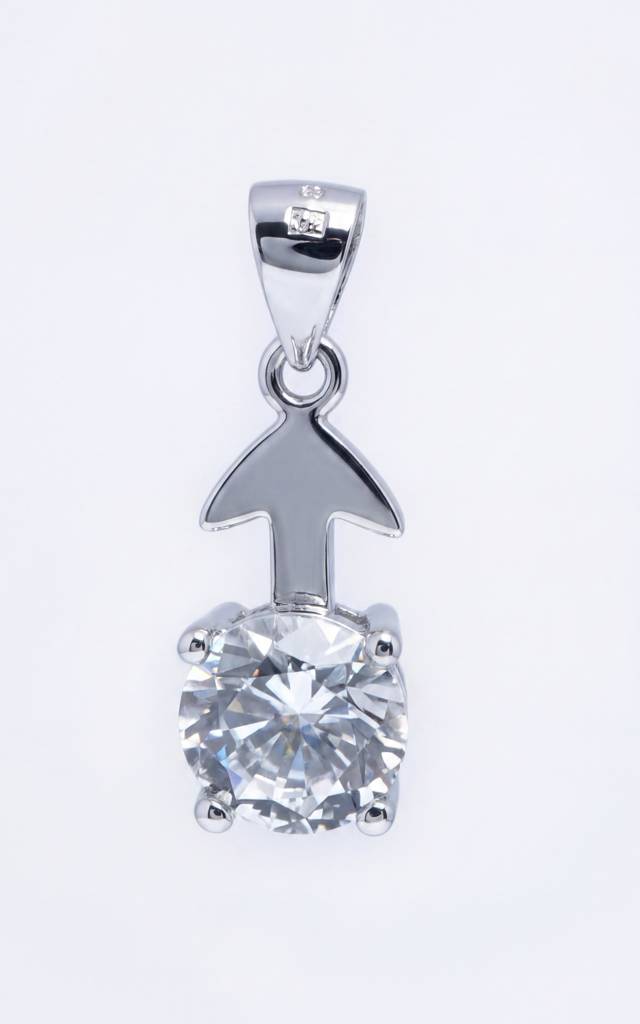 925 Sterling Silver Arrow Spark Jewellery Set With Chain : SMK-PD-SET-012-CHN