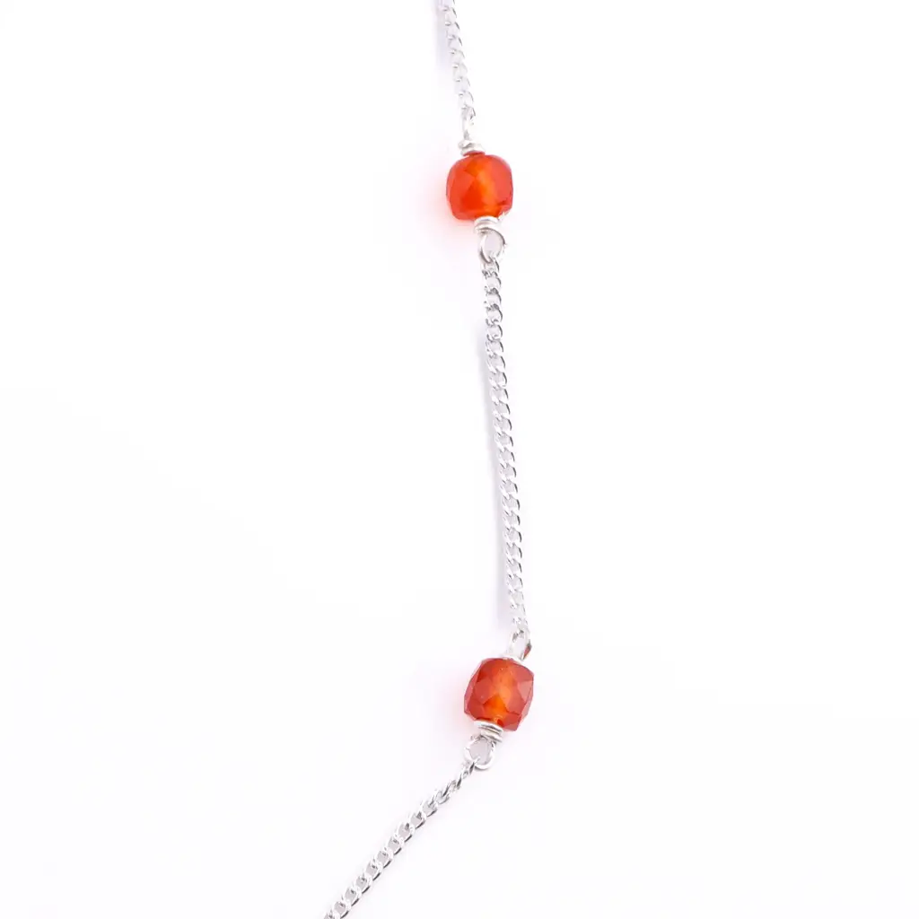Silver Carnelian Chain : 91581335