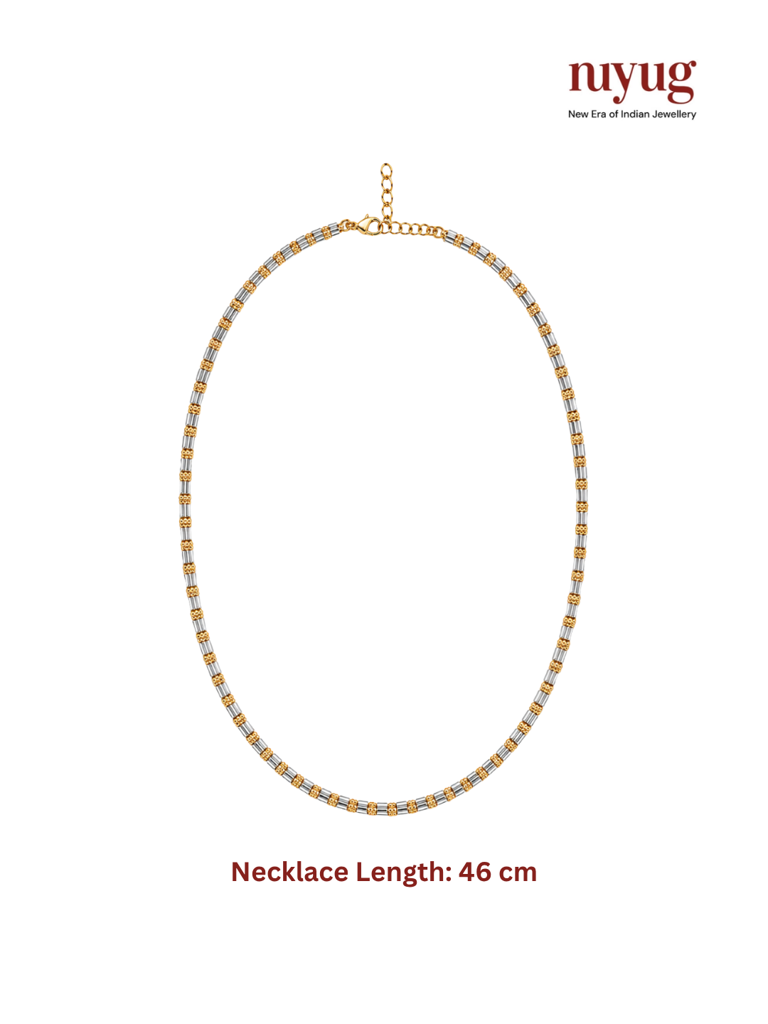 Aura Dual Tone Box Chain : YI24A1039N