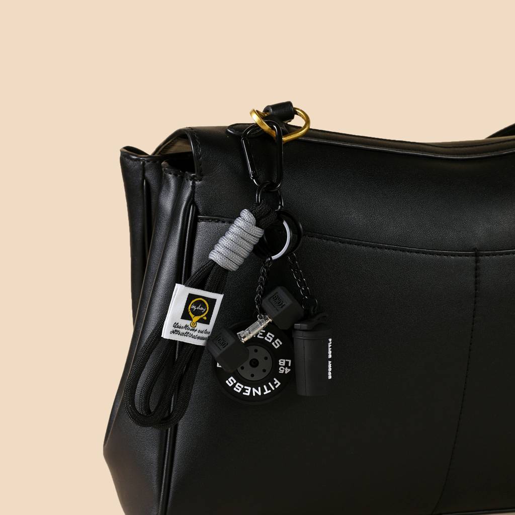 Mini Gym Buddy Bag Charm : C-BG-0096-BK