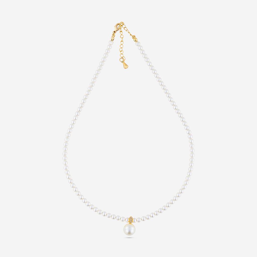 Pearl Gold - Plated Casual Wear Trendy Necklace - 464446 : 464446