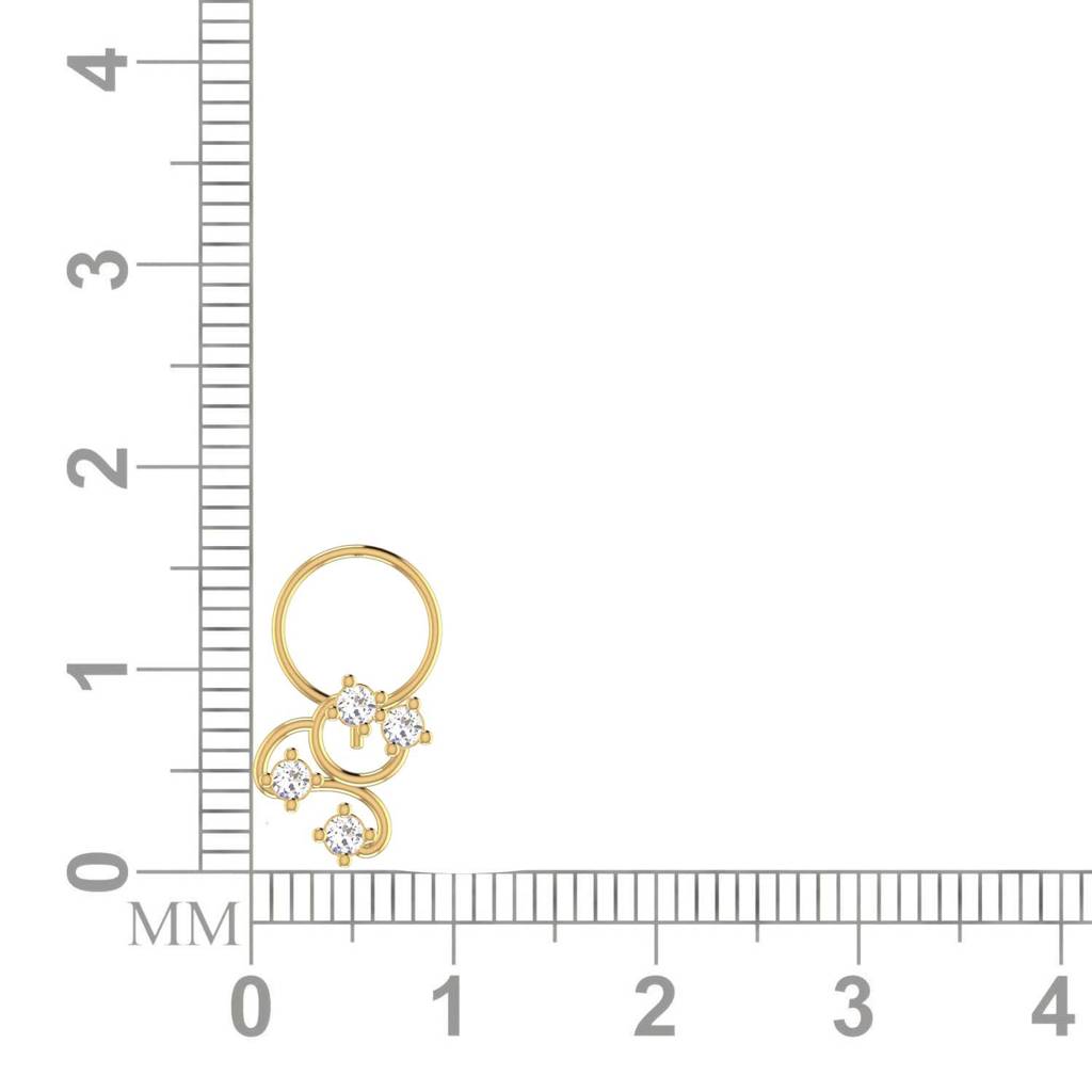 Avsar 9K Bis Hallmarked | Nosepin For Women/Girls |  Avno054 : AVNO054YC