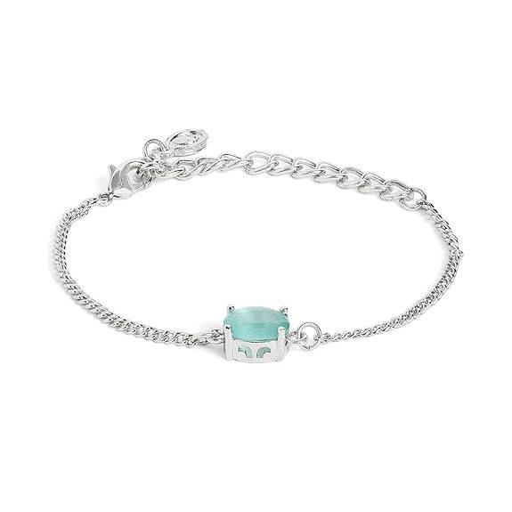 Rhodium  Ad Charm  Adjustable Bracelet : AD-124-IRMGBR