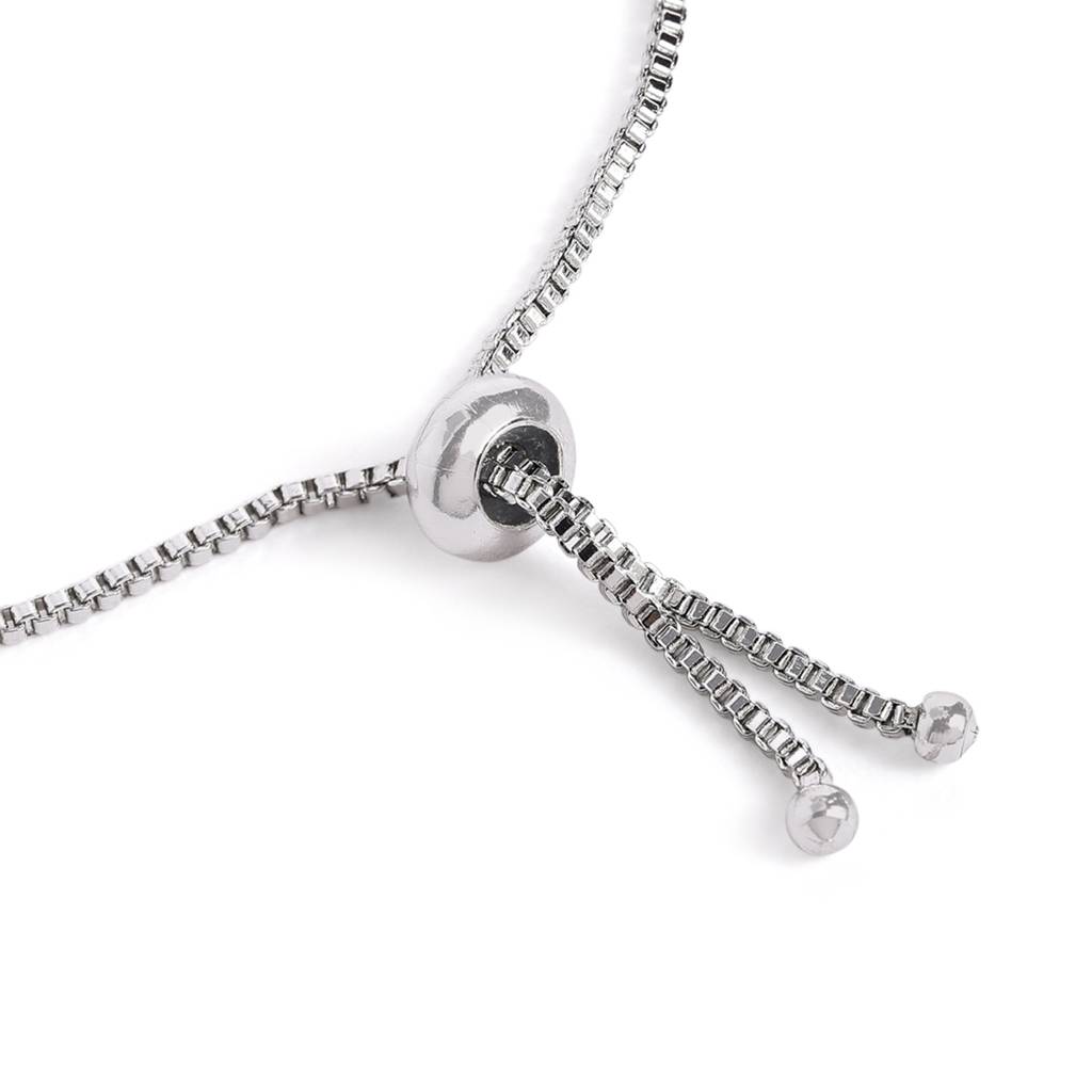 Cz Star Bracelet | Adjustable Chain | Minimal Luxe Style : AD-207-IRWE-BR