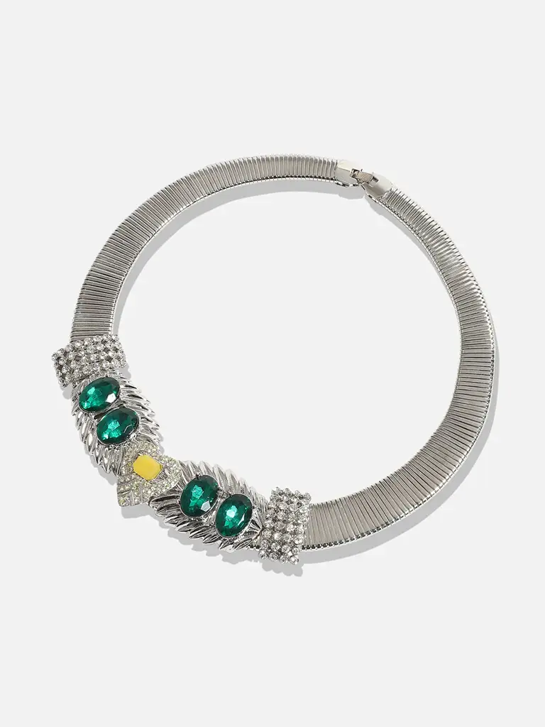 Golda-Multicolour Designer Statement Stones Necklace : SOHNCK3504
