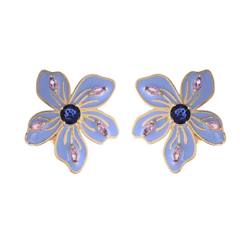 Flower Fantasy Azure Spring Blossom Studs : 8905124528855