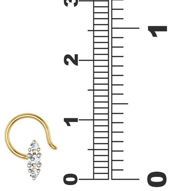Avsar 9K Bis Hallmarked | Nosepin For Women/Girls |  Avno012 : AVNO012YC