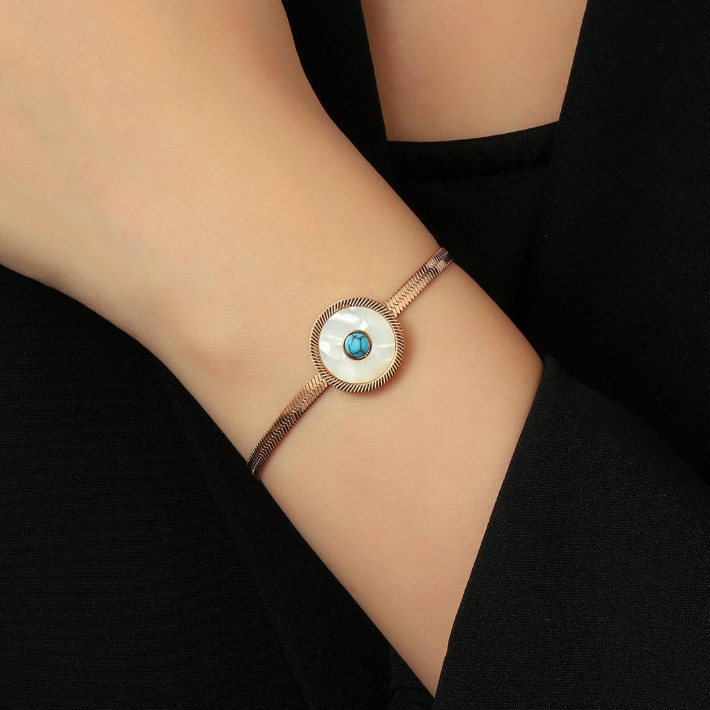 Eye Of Protection Rose Gold Bracelet : BS12994A