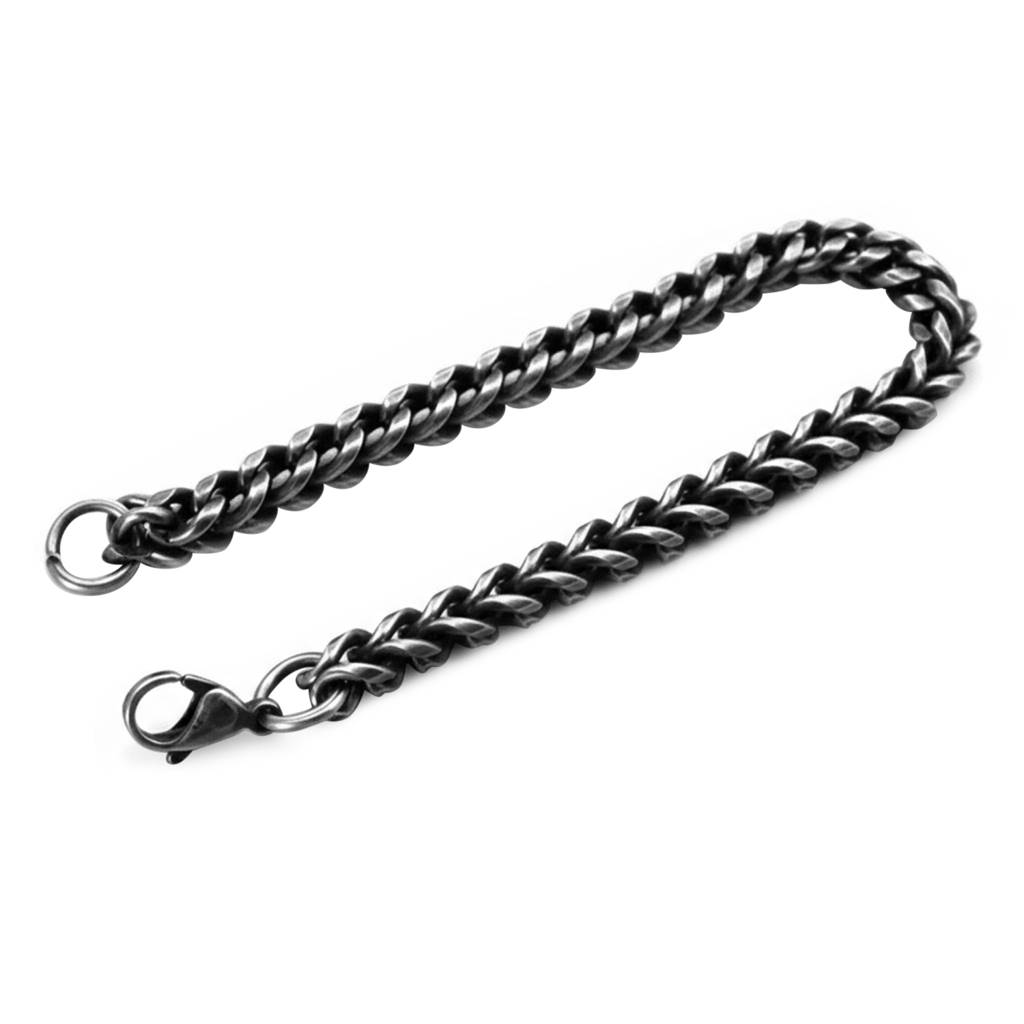Stylish Link Chain Openable Bracelet For Men & Boys | Silver Plated | Stainless Steel | Festive Stylish Design Jewel : PX9B232