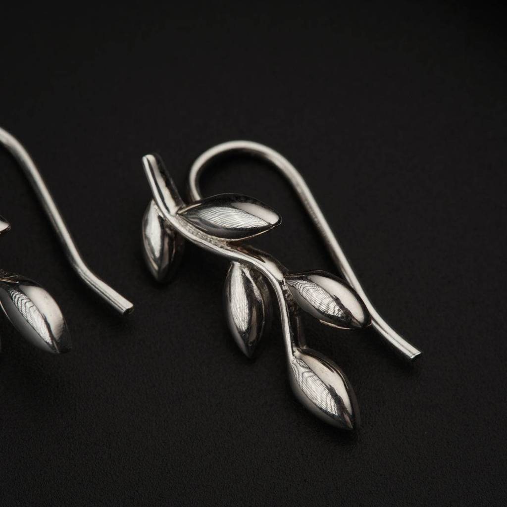 Silver Leaf Earcuffs : 80432023