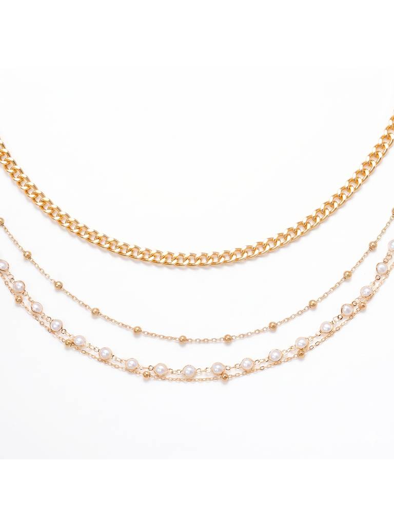 Ethnic 2 Layer Belly Chain Kamarband For Women & Girls Gold Plated Pearl Studded Festive Bridal Jewellery Annive : PX9BCH066GW