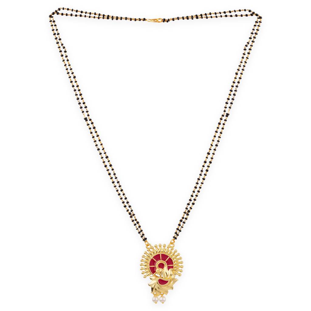 Apsara Peacock Design Mangalsutra Set : 8905124133950