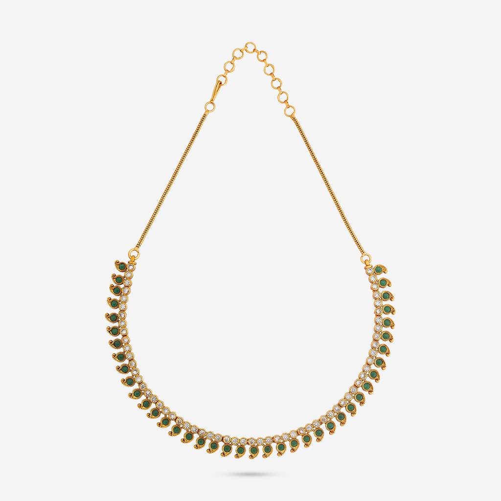 Green Gold - Plated Bridesmaid Antique Necklace - 453931 : 453931