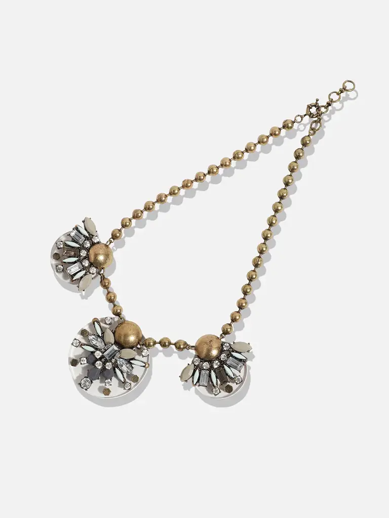 Izara-Acrylic Designer Statement Stones Necklace : SOHNCK3578