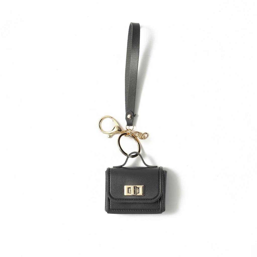 The Office Mini Leather Bag Charm : C-BG-0018-BK