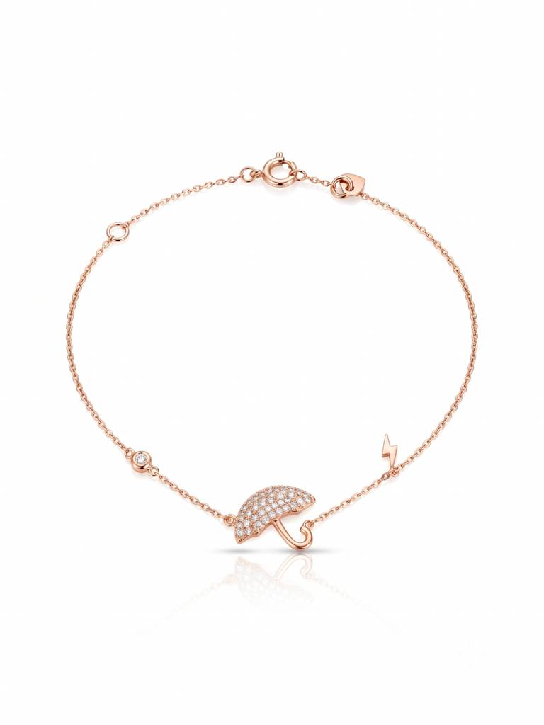 925 Silver Rainshield Charm Bracelet For Women : BR-89