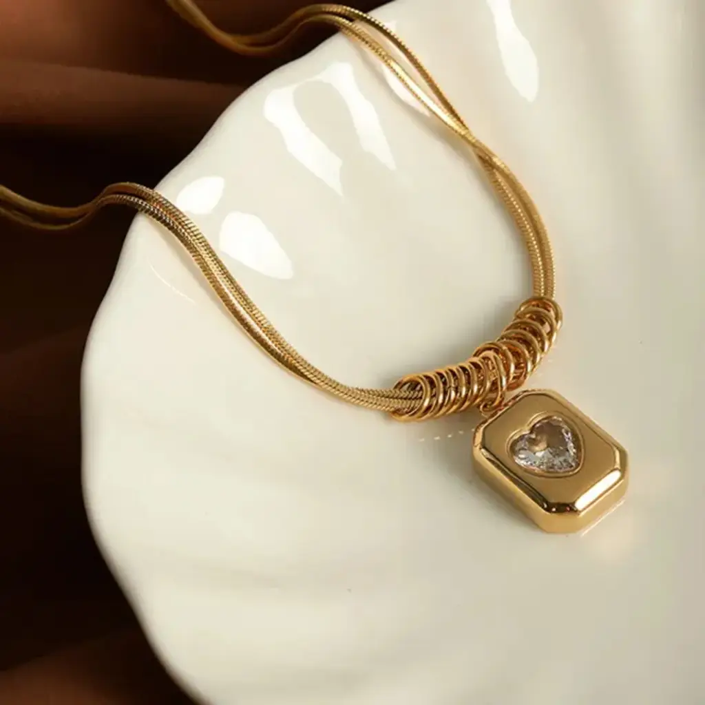 Sweetheart Vintage Necklace : NS14475-G