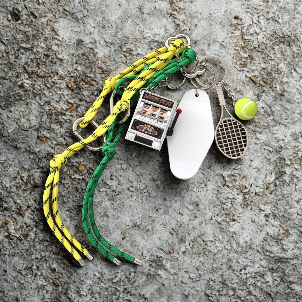 Mini Slot Machine Bag Charm : C-BG-0003-YL