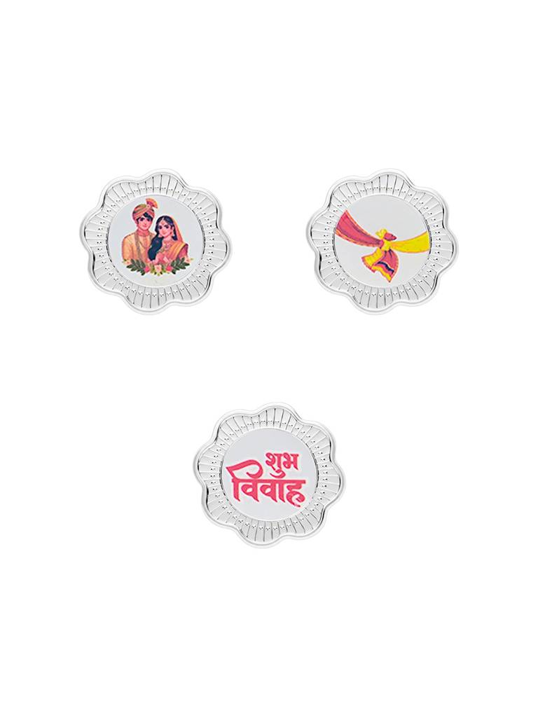 Happy Wedding 999 Silver Coin Box (20 Coins) : WCB118