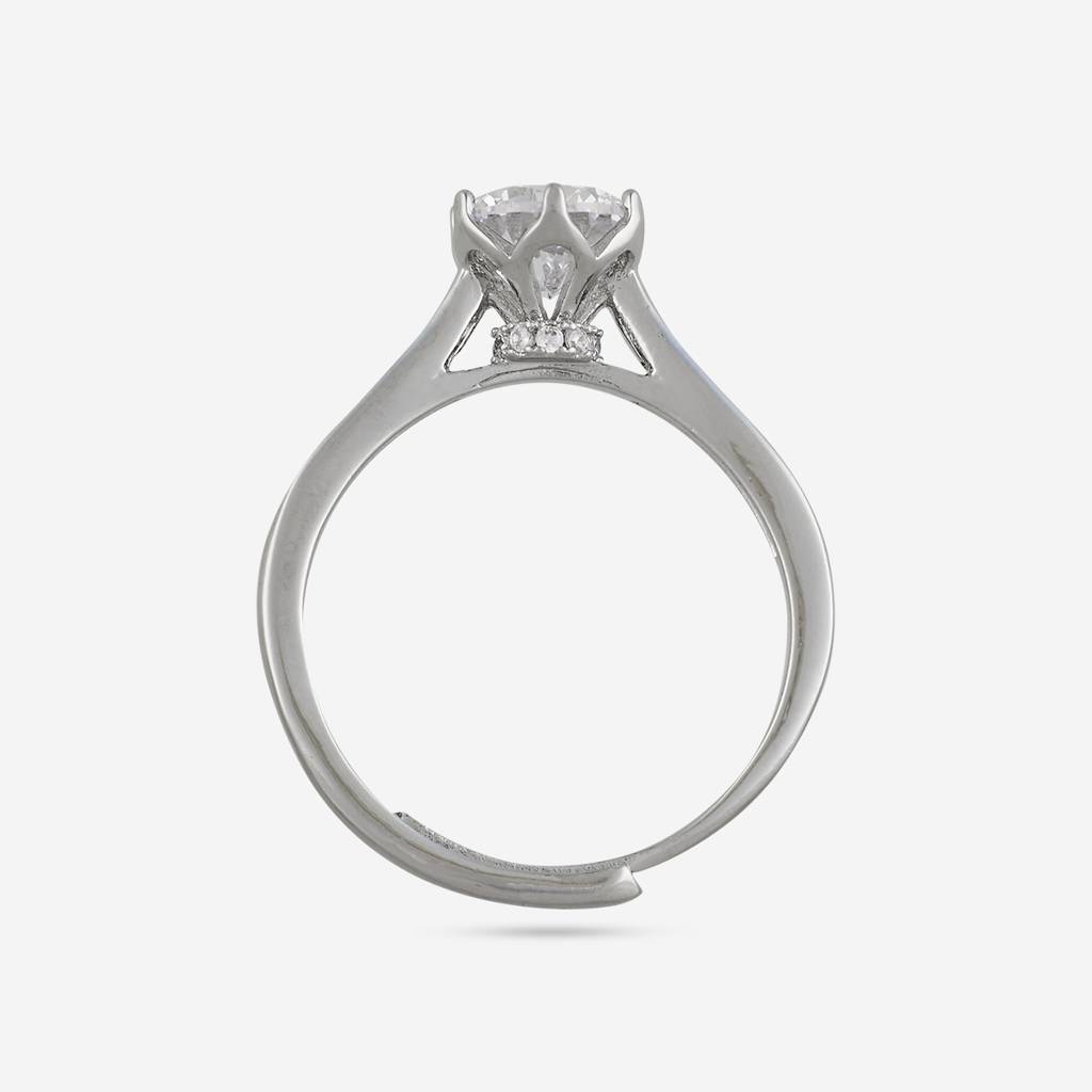 Gold Plated Casual Wear Trendy Zircon Finger Ring - 474316 : 474317