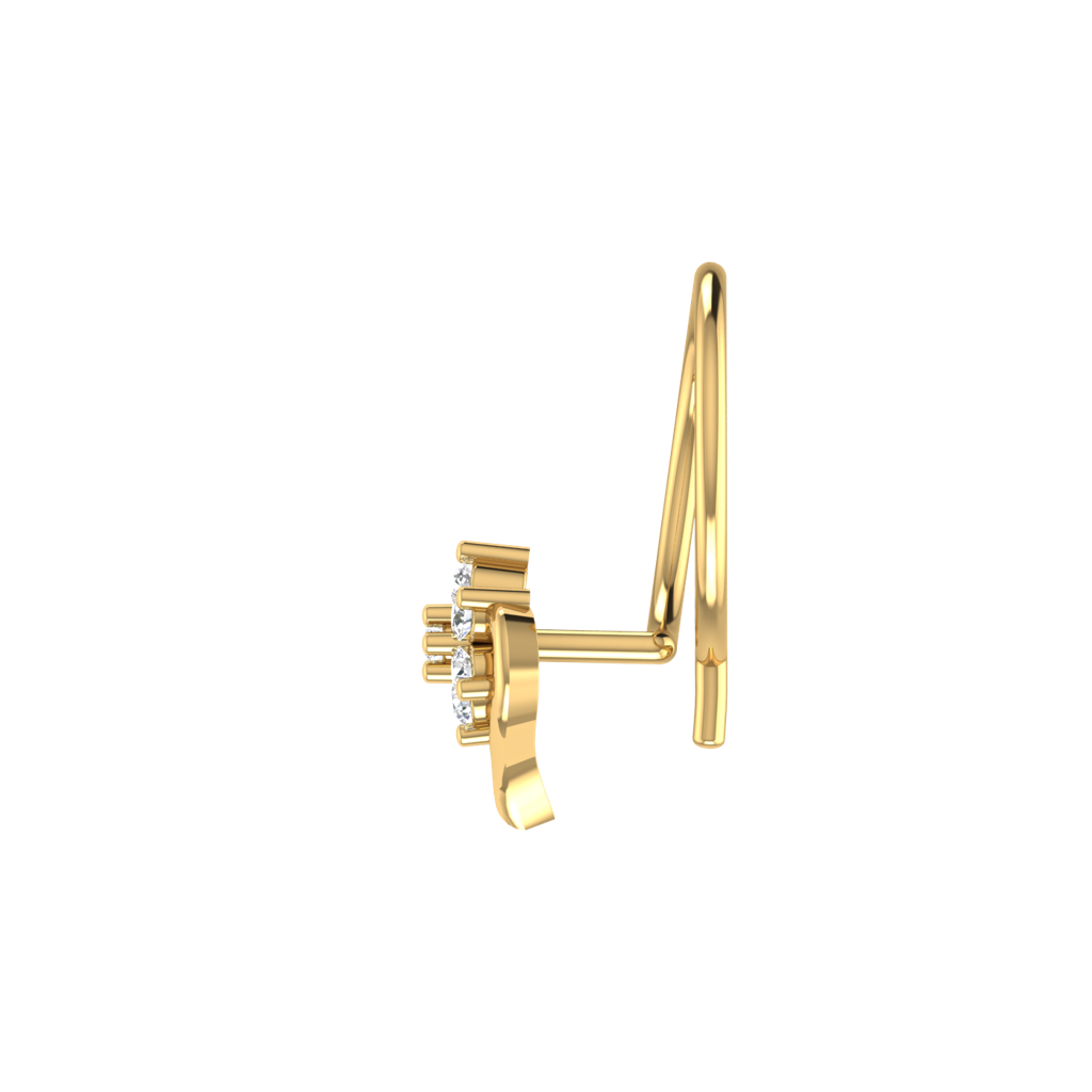 Avsar 9K Bis Hallmarked | Nosepin For Women/Girls |  Avno193 : AVNO193YC
