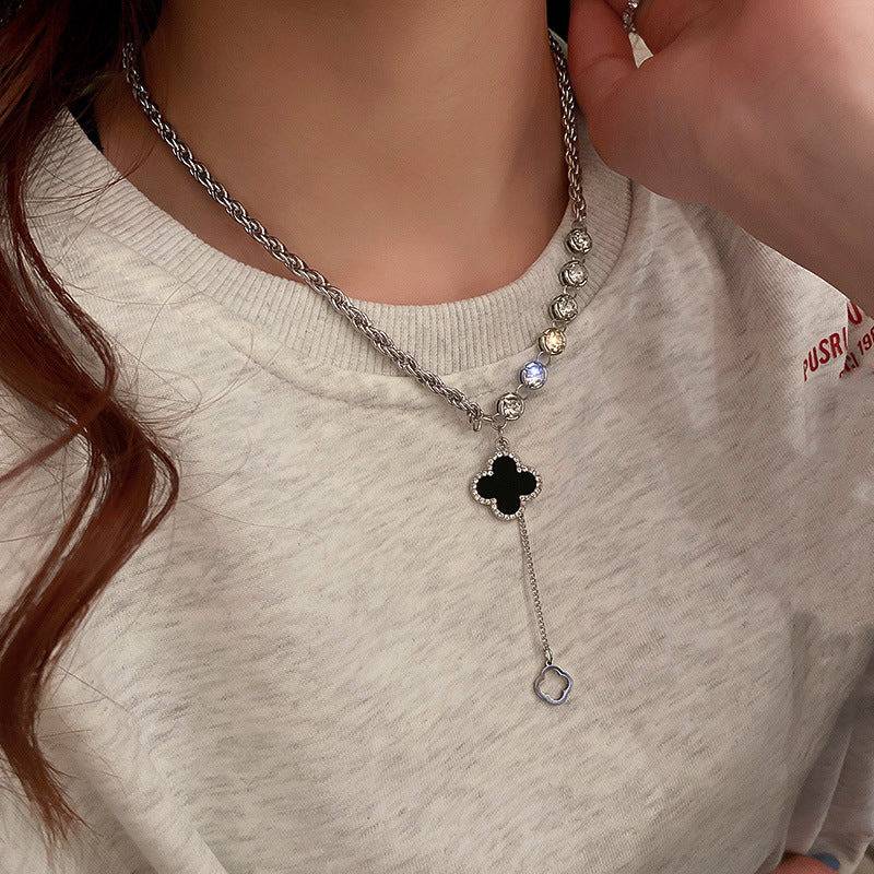 Van Cleef Clover Necklace : NS12272-S-BLK