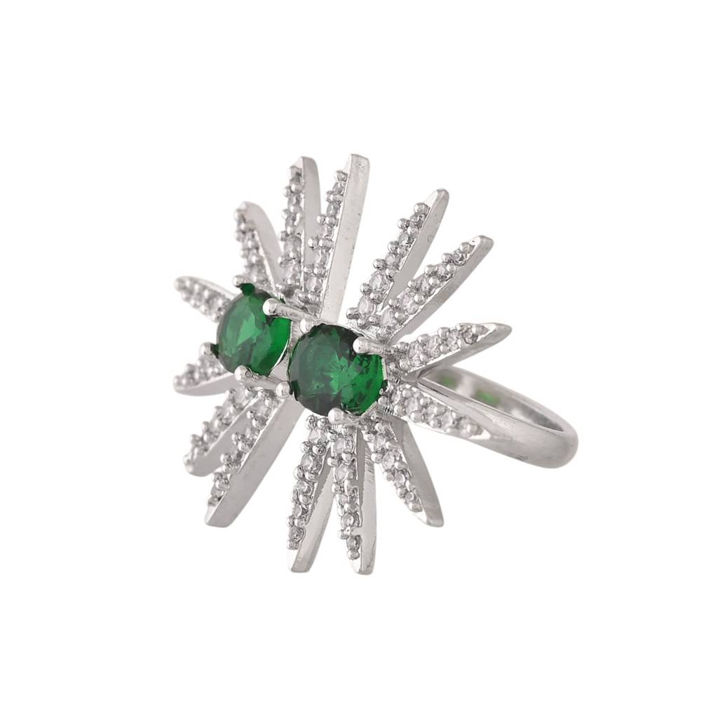 Fireworks Emerald Spark Ring : 8905124548303