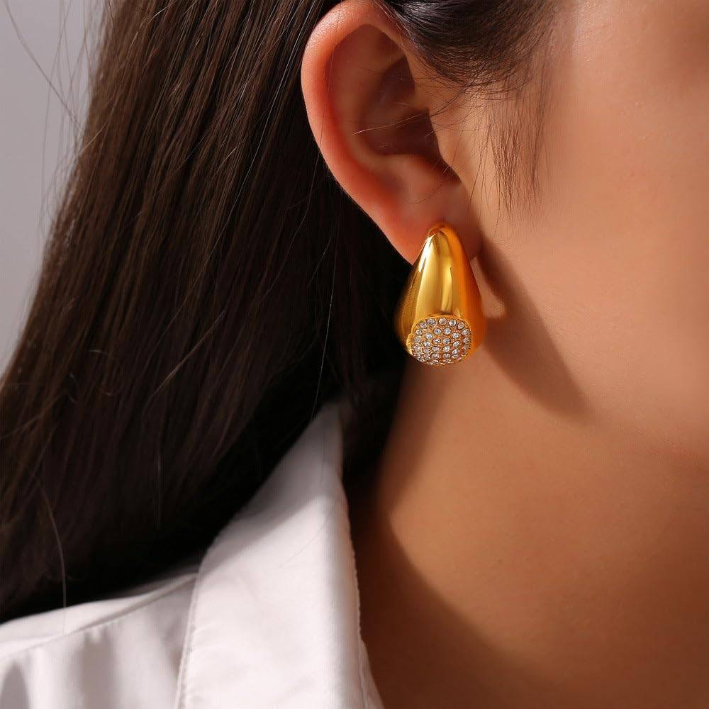 Aira Dual Tone Link Earrings | Trendy Fashion Jewelry For Parties Jewelry For Everyday Wear, Office, Party, A : DSVDYJ05250169