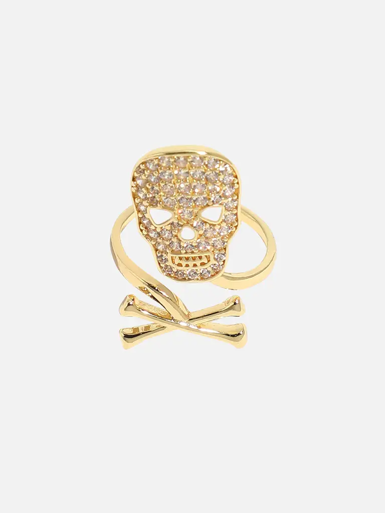 Shelly-Gold-Plated Nail Ring : SOHIRG9526