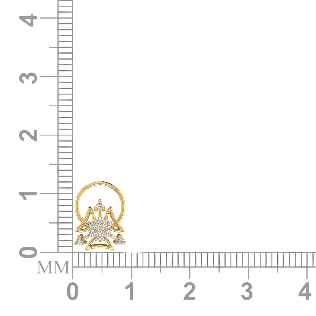 Avsar 9K Bis Hallmarked | Nosepin For Women/Girls |  Avno132 : AVNO132YC