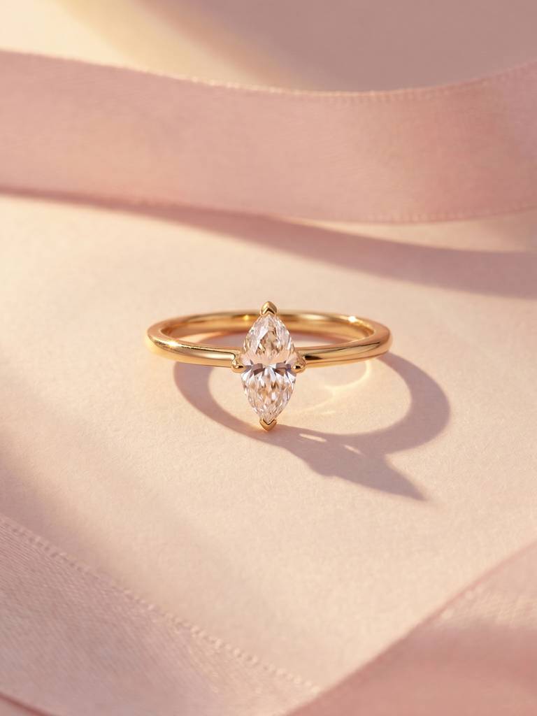 Marquise Spark Ring For Women - Waterproof & Anti-Tarnish : RG0378-6